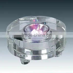 Round Shape Clear Crystal LED Light Base With 7 Lights for Lamp Holder thumbnail-1