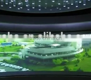 180 /360 Degree Curved Projection Screen/Curved Frame Screen for HD Cinema Simulator System thumbnail-2