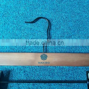 Wooden Trouser Hanger Popular Swivel Hook Wooden Trouser Hanger Clips thumbnail-4