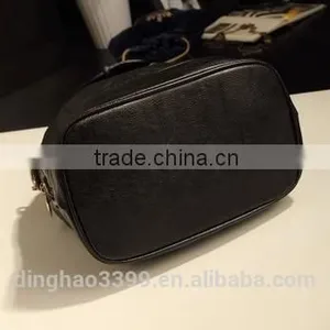 European Style Fashion Backpack Cool Lady Black Backpack High Quality PU Backpack thumbnail-3
