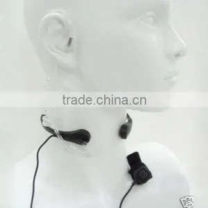 Throat Microphone Vibration Earphone Headset For Two Way Radio BaoFeng UV-5R thumbnail-1