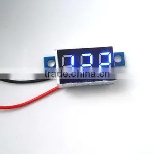 Blue LED Vehicles Motor Voltage Panel Meter Digital Voltmeter 3.3-30V thumbnail-1