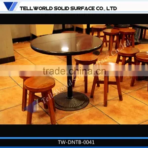 Long Marble Fast Food 12 Seats Pictures of Dining Table Chair thumbnail-3