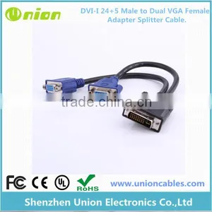 DVI to Dual VGA Splitter Cable. thumbnail-1