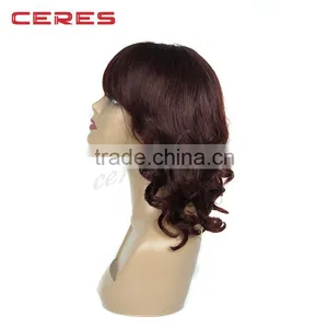 Promotion 99j Red Human Hair Wig Body Wave Full Lace Wig Brazilian Hair thumbnail-1