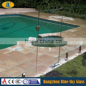LT 8mm 10mm 12mm Clear Toughened Glass for Fence Panels thumbnail-6