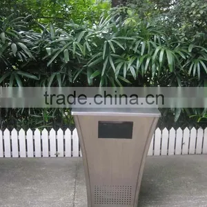 Unique Design Outdoor Stainless Steel Waste Bin thumbnail-1