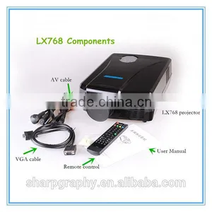 2015 Hot Selling 2600 Lumens Best 1080p Native Full HD LED Holographic Projector LX768 Home Theater HDMI Projectors thumbnail-5
