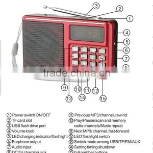 Digital LED Light MP3 Music Cube Speaker With Timing Shutdown ,alarm,clock Function Audio Portable Speakers thumbnail-1