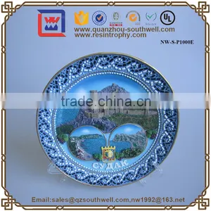 Resin Christmas Gifts Oem Quality Painted Souvenir Plates thumbnail-1