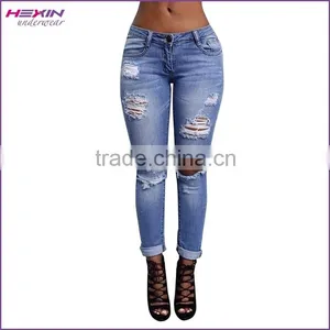 Factory Direct Sale Skinny Green Cheap New Design Jeans Girls Quality Choice thumbnail-4