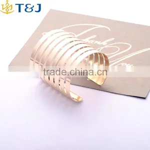 >>>Hot Sale 2016 Openings Alloy Bangles Gold Plated Bracelet Fashion Multilayer Hollow Women Bracelet Bangle thumbnail-1
