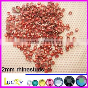 Korean Quality Hot Fix Rhinestuds ,iron-on Rhinestuds,red Color thumbnail-1