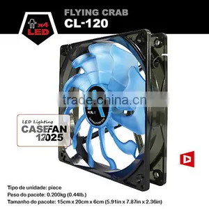 Alseye CA601w Manufacture 120*120*25mm 12v Led Light Case Cooling Fan thumbnail-6