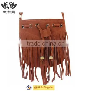 High Quality Colorful Suede Tassel Bag thumbnail-2
