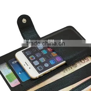 Genuine Leather Wallet Case for Mobile Phone,Cards and Money,Super Slim Design thumbnail-4