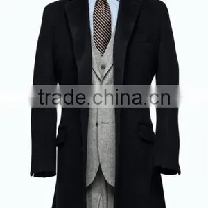 Fashion Style Black Custom Made Long Uniform Overcoat thumbnail-3