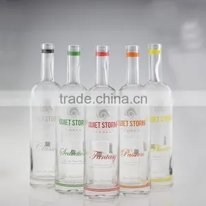 Hot Sale Good Quality Print Glass Bottles Frosted Alcohol Bottles Juice Wine Bottles thumbnail-1