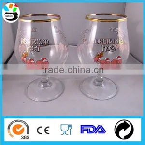 Royal Gold Rim Glassware Drinking Tulip Glass Snifters thumbnail-1