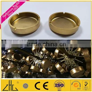 Wow!! Luxury Aluminum Table Cigar Ash Tray Gold Color , Aluminium Tray Size 140mm , Adult Birthday Gift Cast Aluminium Ash Tray thumbnail-2