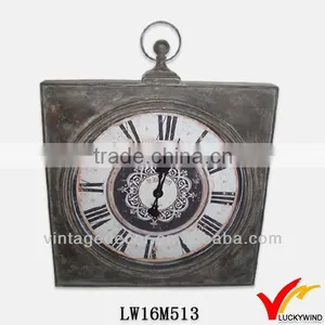 Original Decoration Round Antique Antique Metal Table Clock thumbnail-1