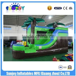 Jungle Theme 0.55mm PVC Tarpaulin Cheap Inflatable Castle Slide thumbnail-3