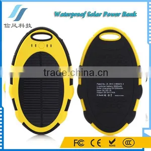 5000mAh Solar Power Bank Waterproof for IPhone for IPad for Android Phone thumbnail-1