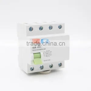 China 3P+N Pole Rcd 30ma 100ma 300ma Rccb Circuit Breaker thumbnail-1