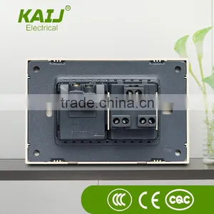 American Standard Fashion 1 Gang Noble Gold Switch 3 Pin Wall Power Electrical Switch Socket thumbnail-4