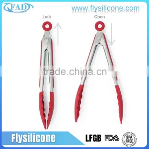 OEM Kitchen 304 Silicone Stainless Steel Tools Silicone Cooking Utensils thumbnail-1