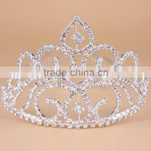 2015 New Bulk Princess Rhinestone Crystal Jewelry Beauty Pageant Crowns & Tiaras thumbnail-2