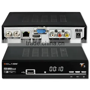 Hot Sale in South America Country ,sclass T3 Satellite TV Receiver Support Ethernet,DVB-S2,free IKS Andsks thumbnail-2