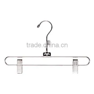 The HEAD Pant/skirt Metal Hanger With Metal Bar and Metal Clips , Trouser Hanger,made in China thumbnail-1