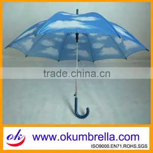 25"x8k Hot Sale Auto Open Straight Cloud Umbrella thumbnail-1