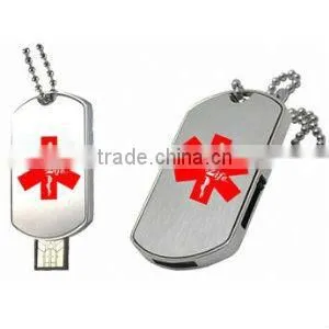 USB Medi-Chip GI Style Dog Tag,8gb Usb Flash Drive thumbnail-1