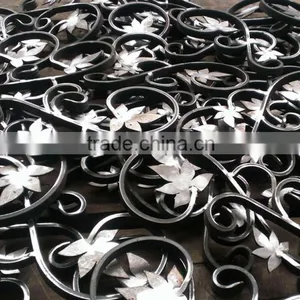 Cast Steel Grape and Leaves Staircase Wrought Iron Components Design thumbnail-2