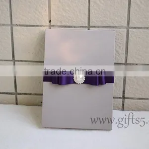 Custom Handmade Wedding Invitation Box With Pearl thumbnail-2
