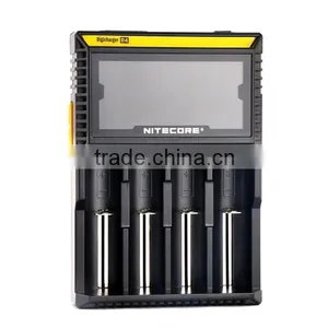 High Quality Nitecore d4 Micro USB 18650 Battery Charger Original Nitecore D4 Universal LCD Display E Cigarettes Charger thumbnail-2