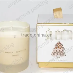 Wholesale Custom Logo Cardboard Candle Gift Packaging Box, Luxury Hard Candle Box With Gold Stamping thumbnail-1