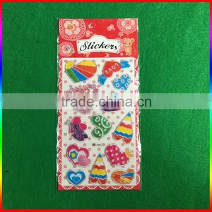 Heart Design Embossed PVC Stickers for Kids thumbnail-1