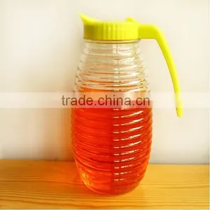 1.5L Clear Glass Water Jug Bottle With Plastic Handle Lid thumbnail-3