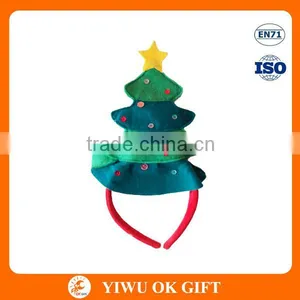 Christmas Tree Headband Pattern, Christmas Funny Headband, Christmas Hat Headband thumbnail-1