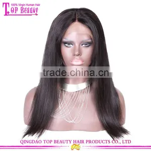 Top Quality Brazilian Virgin 18 Inches Human Hair Wig Lace Front Large Stock Natural Black Middle Part Wigs thumbnail-1