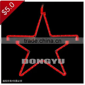 Small Led Outdoor Christmas Light Led 2D Star Motif Light for Shopping Mall Decoration thumbnail-3