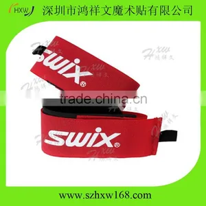 Custom Deluxe Rubber Alpine Skiing Hook Loop Ski Straps thumbnail-5