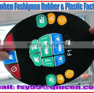Soft Conductive Silicone Buttons / Silicone TV Buttons / Conductive Electronic Silicone Switch Button thumbnail-1