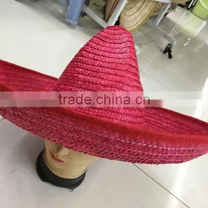Wide Brim Sombrero Straw Hat thumbnail-4