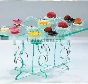 Acrylic Buffet Display, Lucite Buffet Display, Acrylic Buffet Display Stand thumbnail-1
