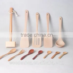 2016 Wholesale Cheap Natural Healthy Flat Wooden Spoon thumbnail-2