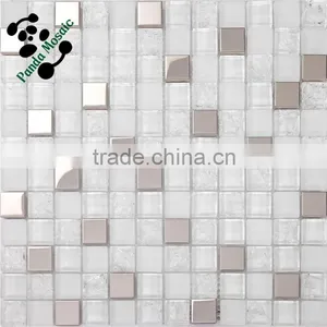 SMS15 Structural Building Materials Mosaic Tactile Tile Goldline Glass Mosaic thumbnail-5